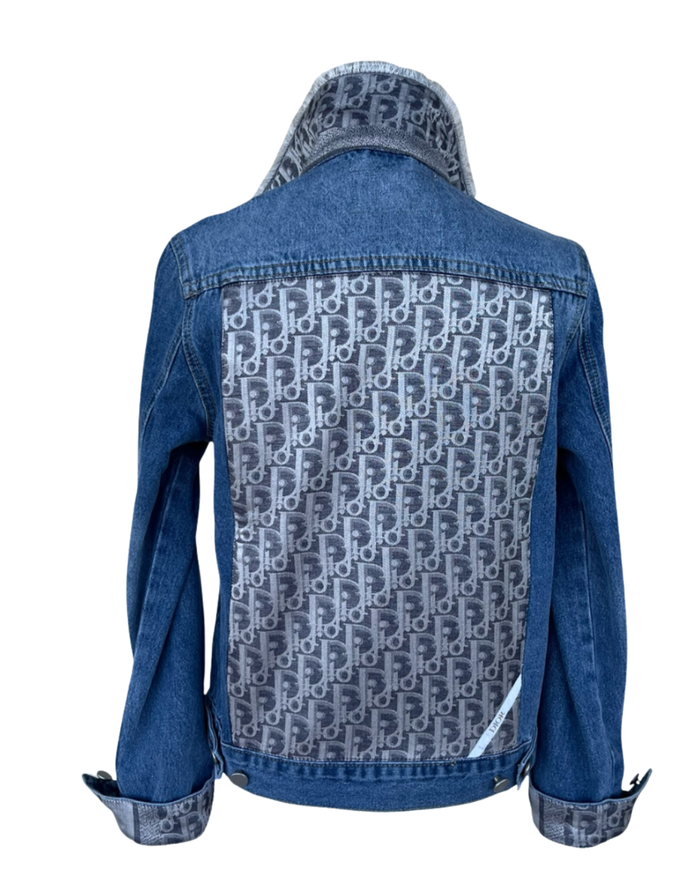 Designer Scarf Denim Jacket