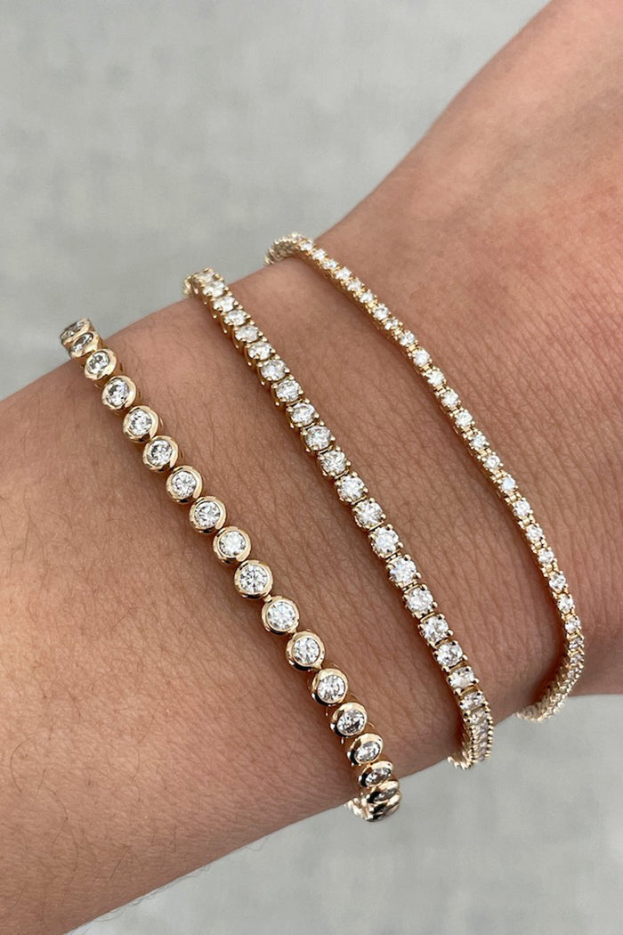 Diamond Tennis Bracelet - 1 CTW Yellow Gold