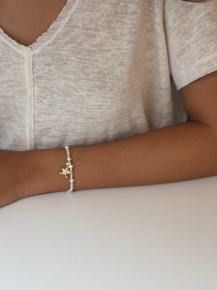 Dinorah Starfish Bracelet in blush