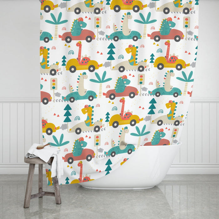 Boys Shower Curtain Dinosaurs, Boys Bathroom Decor & Accessories | Pippa + June