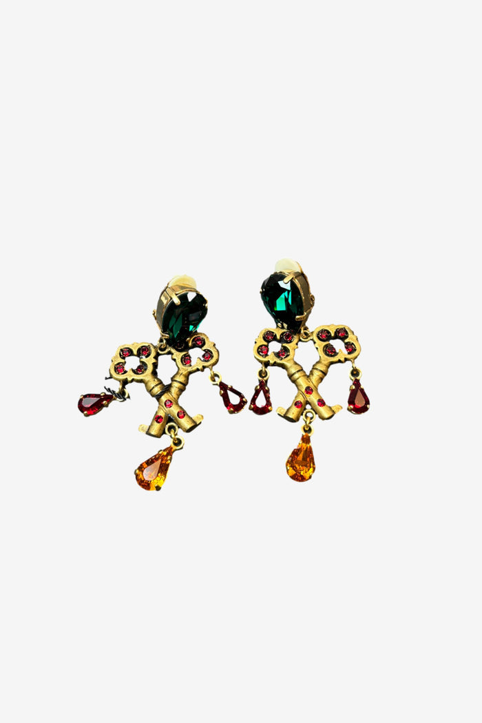Dolce and Gabbana Key Clip On Earrings image 0