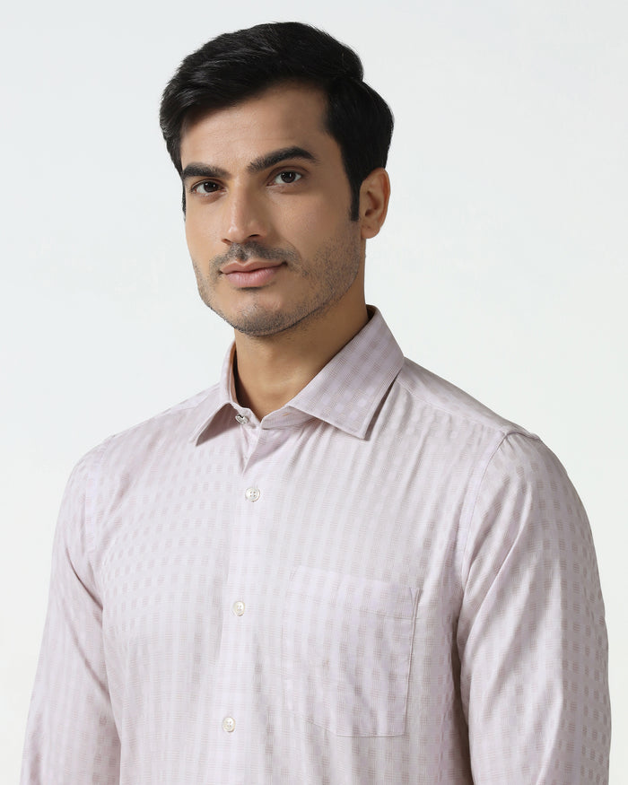 Dusty Pink Check Shirt - Fivel
