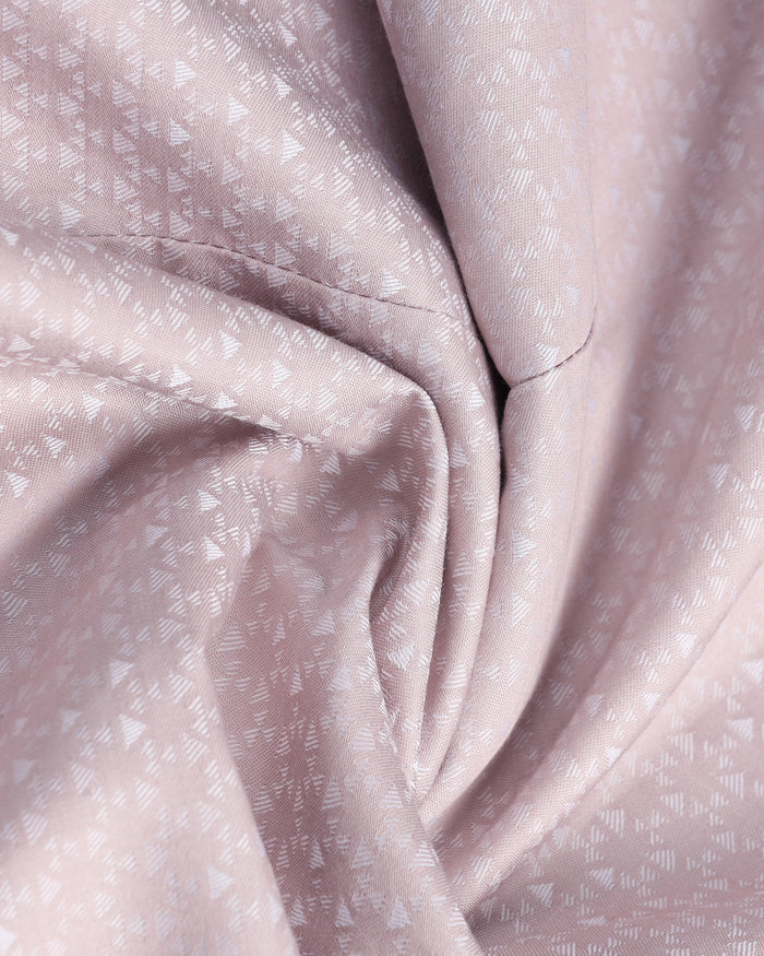 Dusty Pink Jacquard Shirt - Rile