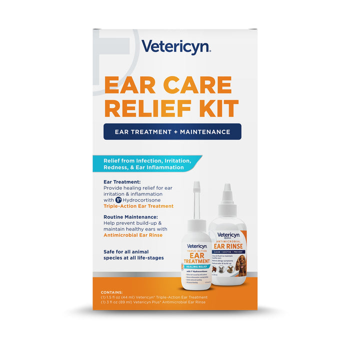 Ear Care Relief Kit - Ear Treatment + Antimicrobial Ear Rinse