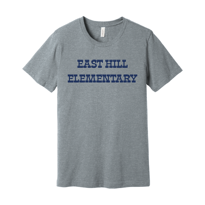 East Hill Elementary Block Letter T-Shirt