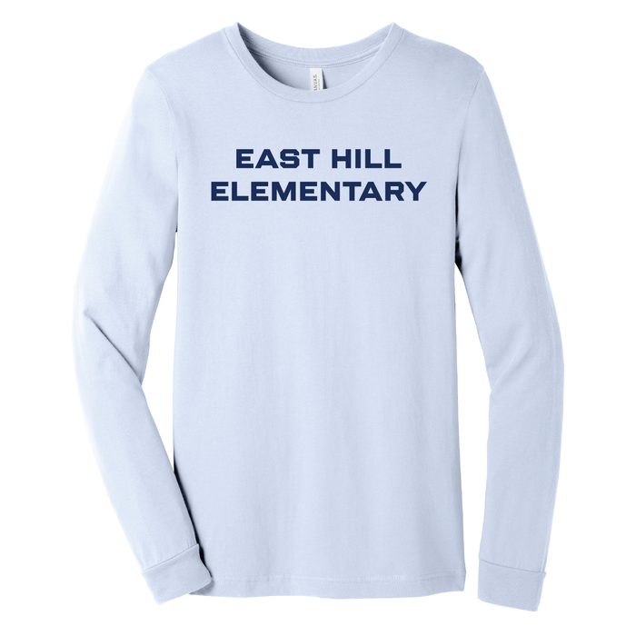 East Hill Elementary Clean Block Long Sleeve T-Shirt