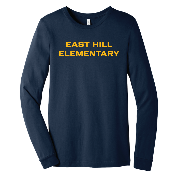 East Hill Elementary Clean Block Long Sleeve T-Shirt