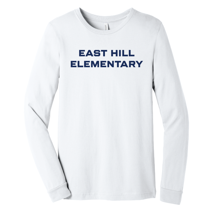 East Hill Elementary Clean Block Long Sleeve T-Shirt