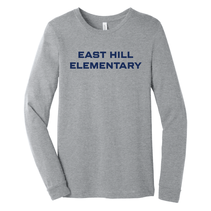 East Hill Elementary Clean Block Long Sleeve T-Shirt