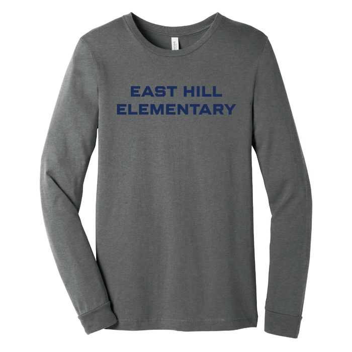 East Hill Elementary Clean Block Long Sleeve T-Shirt