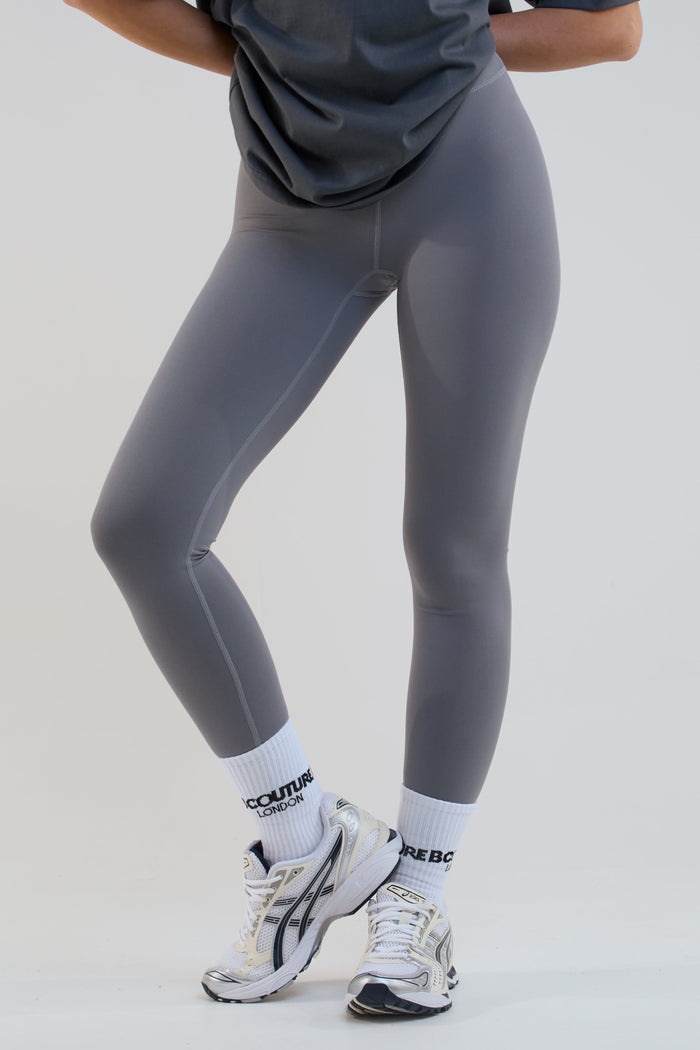 Echo High-Waisted Leggings  - Dark Grey