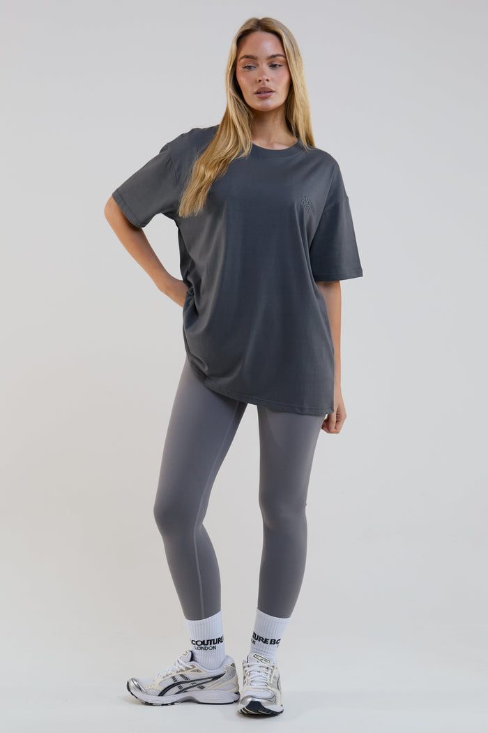 Echo High-Waisted Leggings  - Dark Grey
