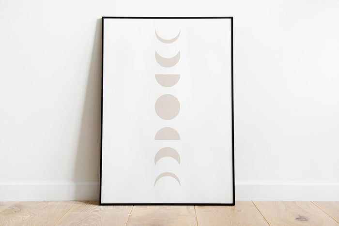 Wall Art Mid Century Modern Moon, Modern Paintings | Pippa +June