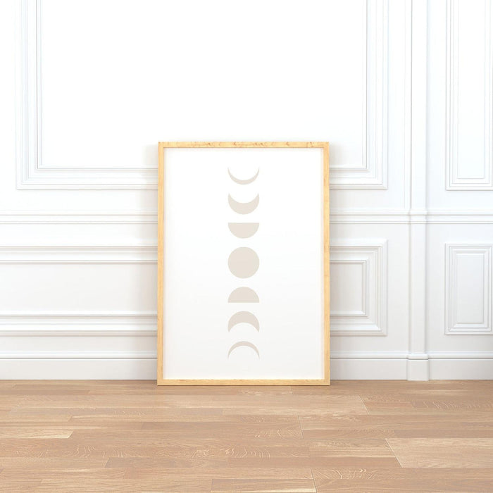 Wall Art Mid Century Modern Moon, Modern Paintings | Pippa +June