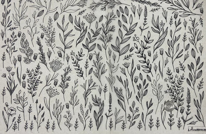 ELAN TRANSFERS UNDERGLAZE DECAL - BLACK BRANCHES