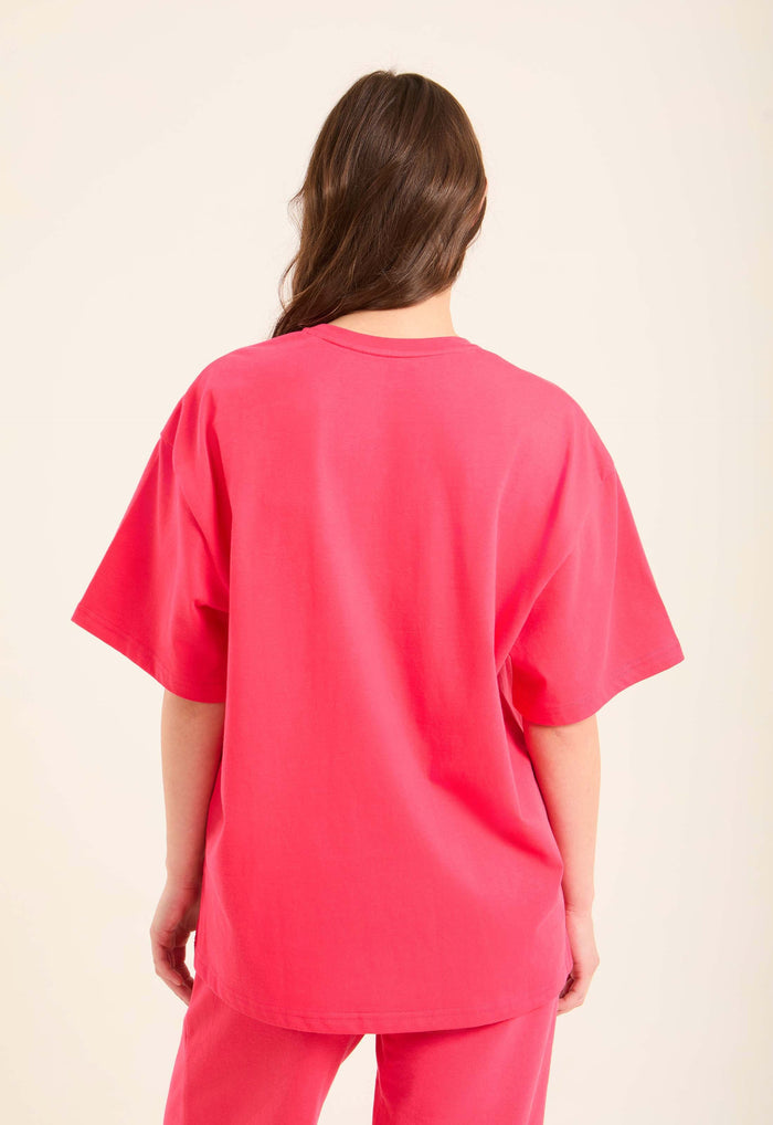 Elbow Sleeves Tee with "Summer Sport" Print