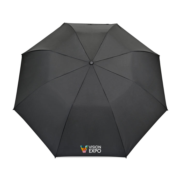 Elements 58" Recycled rPET Auto Open Travel Folding Umbrella