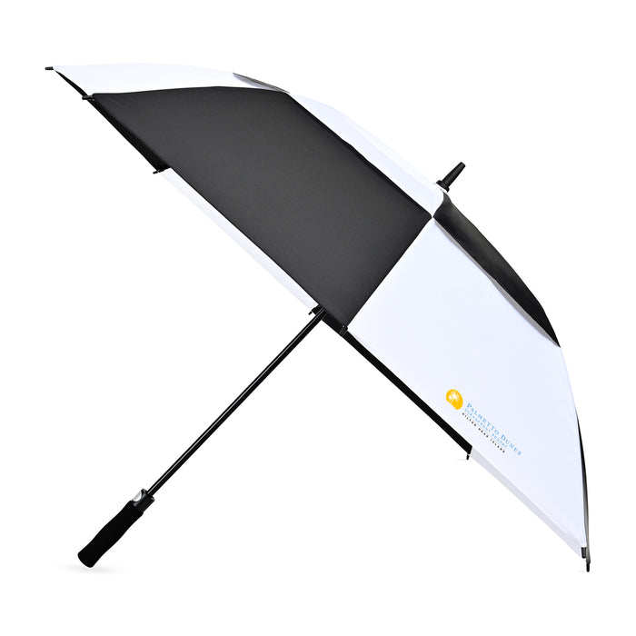 Elements 60" Recycled rPET Auto Open Dual Canopy Golf Umbrella