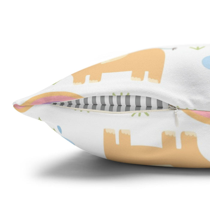 Girls Throw Pillow Jungle Elephants, Girls Accent Pillows and Cushions, Girls Bedding | Pippa + June