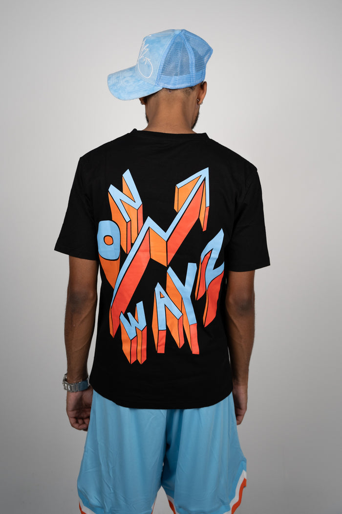 Elevation T Shirt - Black Blue
