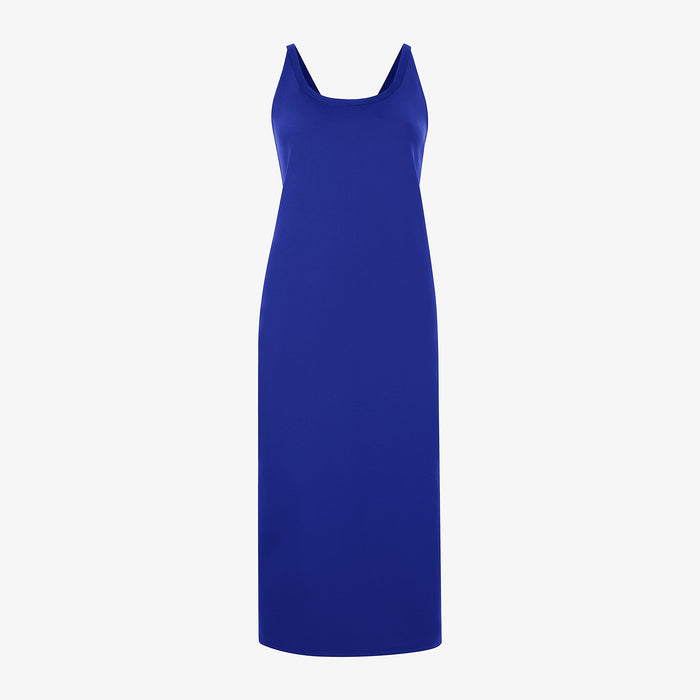 Packshot image of the elsa dress in electric blue