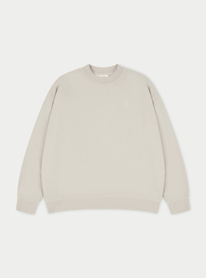 EMBLEM OVERSIZED SWEATSHIRT - GREY