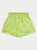 EMBLEM PRINTED RESORT SHORTS - YELLOW