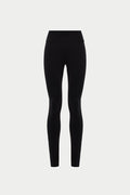 EMBLEM STRETCH SCULPTING LEGGINGS - BLACK