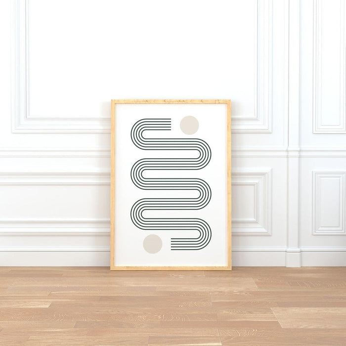 Mid Century Modern Art Print, Modern Minimalist Wall Art | Pippa +June