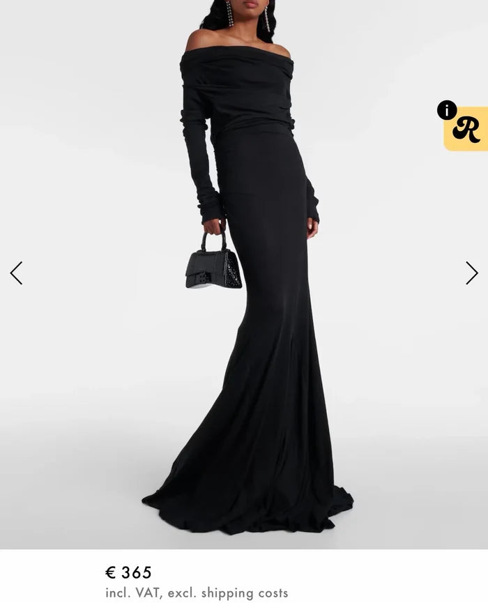 Entire Studios Bound Off-shoulder Draped Gown-klänning