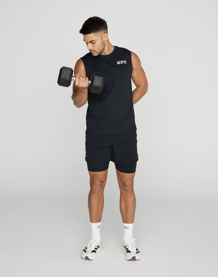 Essential 2in1 6" Shorts in Black