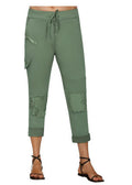 Etalia Zip Detail Magic Pants (White or sage)