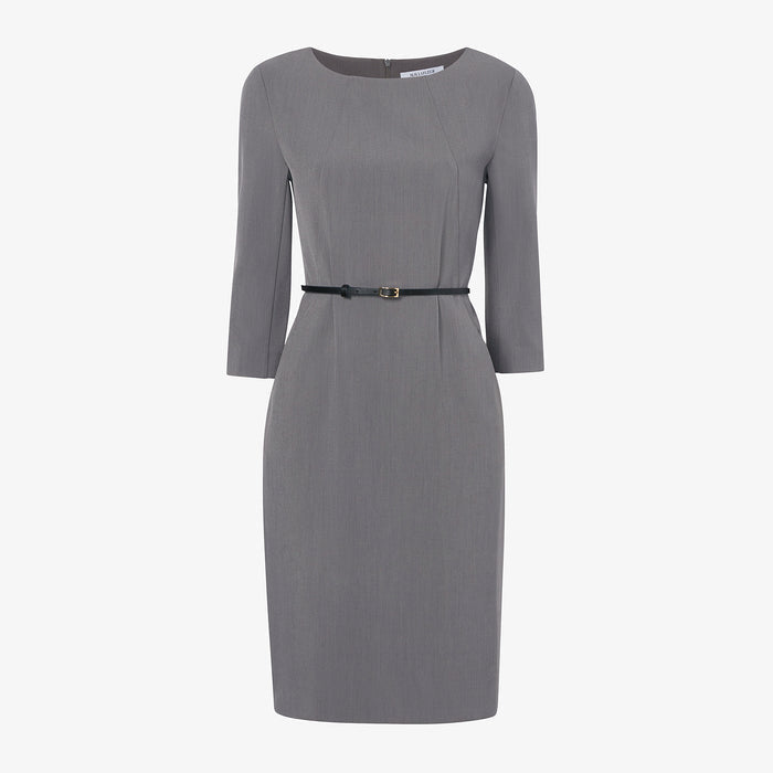 Packshot image of the Etsuko Dress in Steel Gray