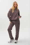 Etty Fleece Tracksuit - Charcoal