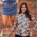 Jess Lea everyday skort in blue denim — women's casual skort | All Put Together
