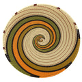 Fair Trade Zulu Telephone Wire 12-inch Platter Basket, African Earth