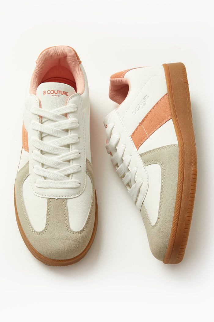 Fairfield Low-Profile Trainer - White/Coral
