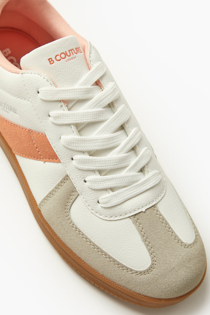 Fairfield Low-Profile Trainer - White/Coral