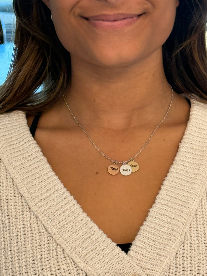 Faith, Hope, Love necklace