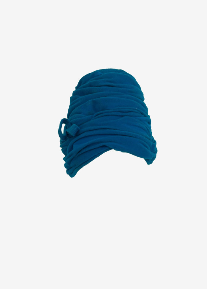Farmer's Blue Wrap Velvet Turban