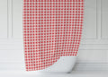 Farmhouse Shower Curtain Red Checkered, Bath Curtain, Bathroom Decor & Accessories, Made in the USA | Pippa + June