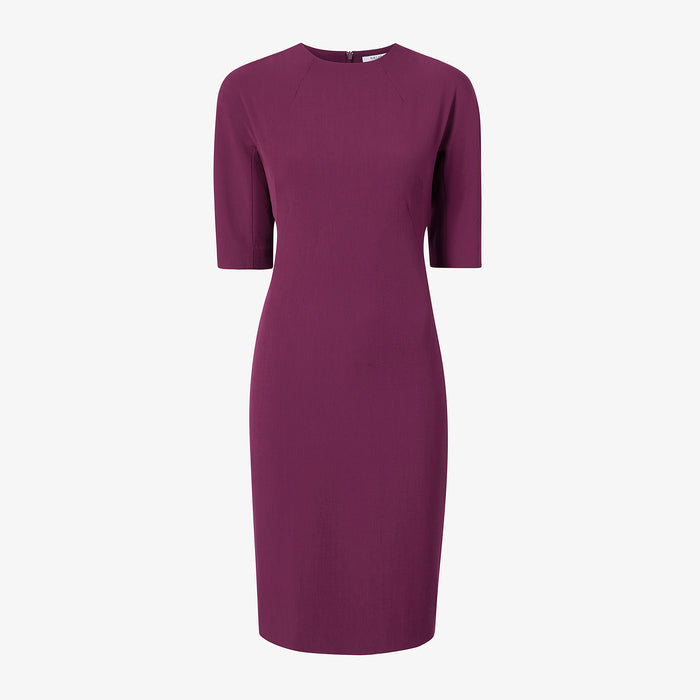 packshot image of the farnoosh dress in plumberry