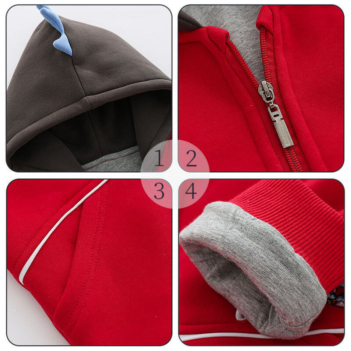 Fashionable Warm Thick Hooded Jacket | Winter Hooded Jacket For Kids