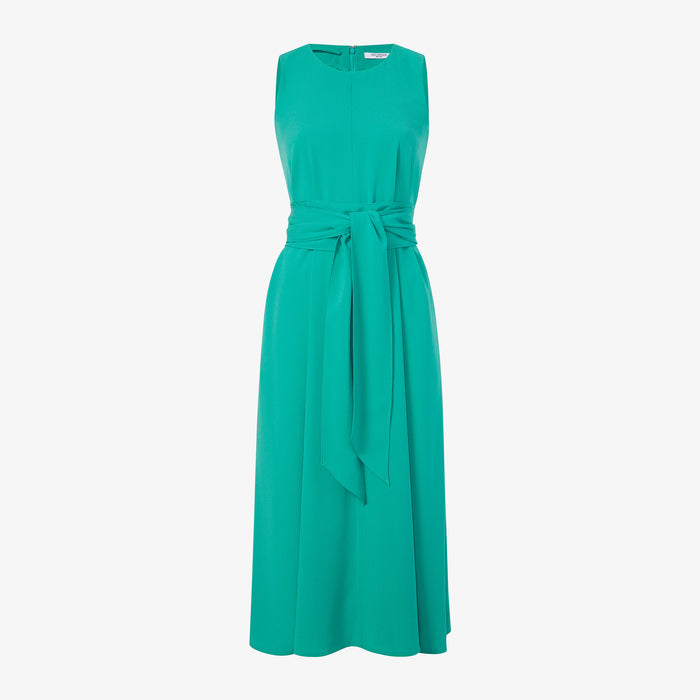 Packshot image of the Fatima Dress - Eco Heavy Crepe in Tropical Green