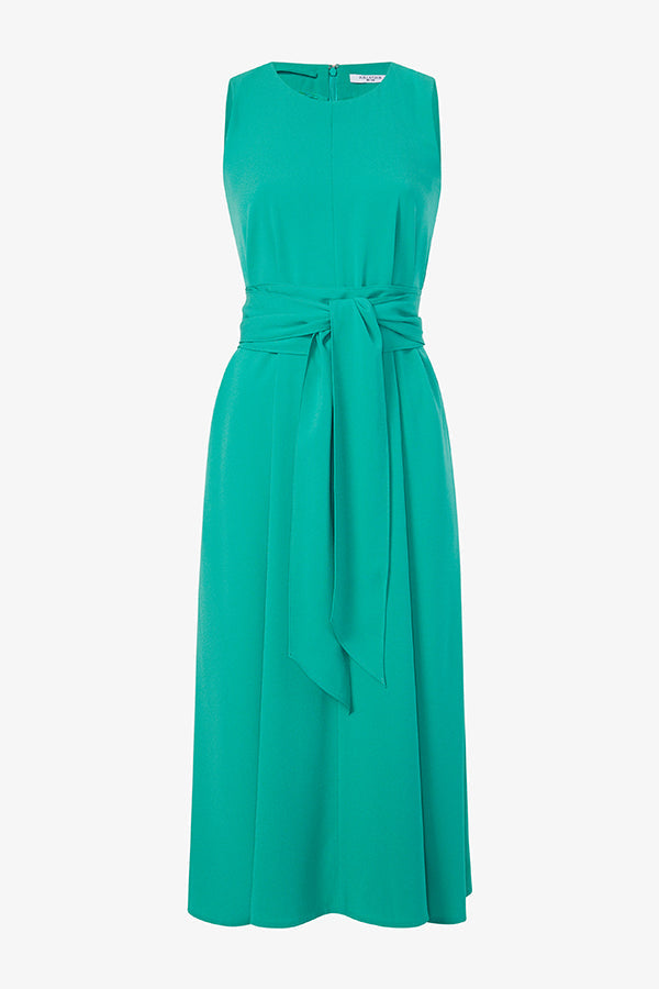 Packshot image of the Fatima Dress - Eco Heavy Crepe in Tropical Green | Still | Exclude