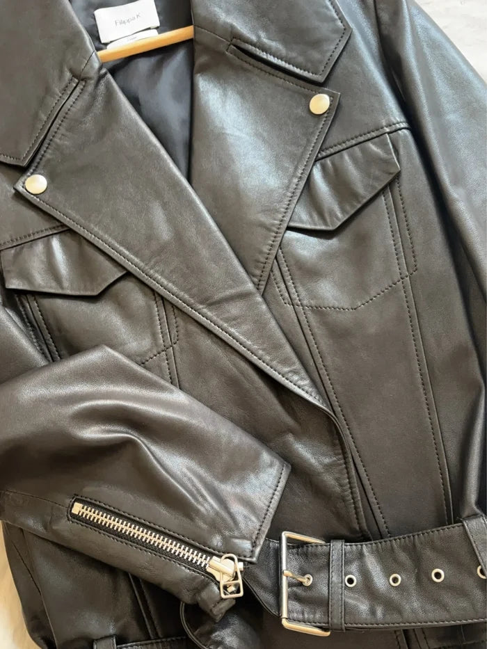 Filippa K Chris Leather-skinnjacka
