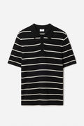 Filippa K Striped Mesh Polo-piké NWT