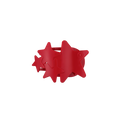 Flat Hair Clip | Small | Red Shooting Star