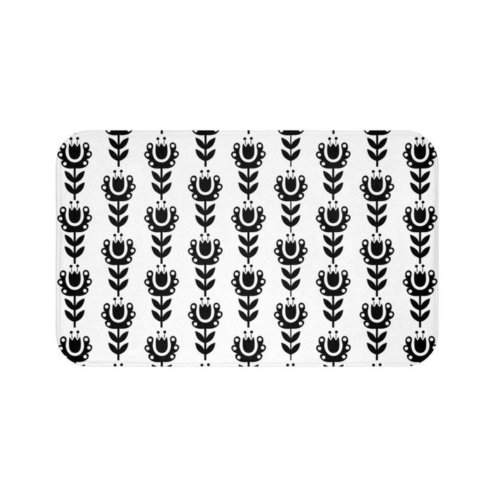 Floral Bath Mat, Contemporary Shower Mats, Modern Bath Rugs, Bathroom Bath Mat, Modern Bathroom Decor, Minimalist Bath