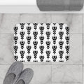 Floral Bath Mat, Contemporary Shower Mats, Modern Bath Rugs, Bathroom Bath Mat, Modern Bathroom Decor, Minimalist Bath